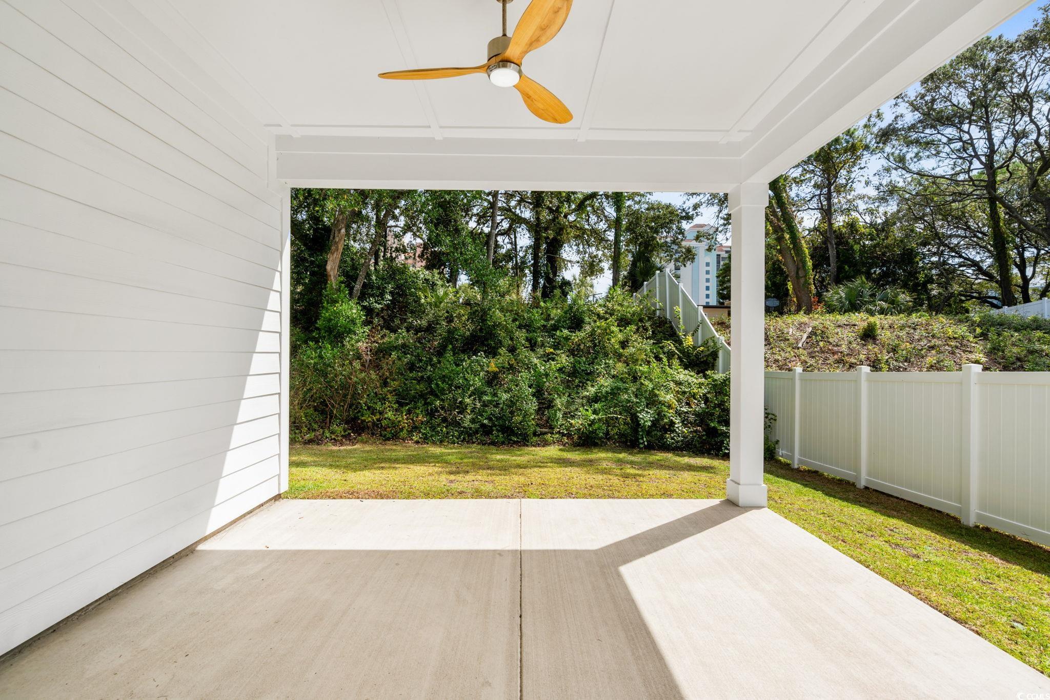 2247 Sand Dunes Drive Myrtle Beach, SC 29577 - Photo 31 of 40 View of patio featuring ceiling fan