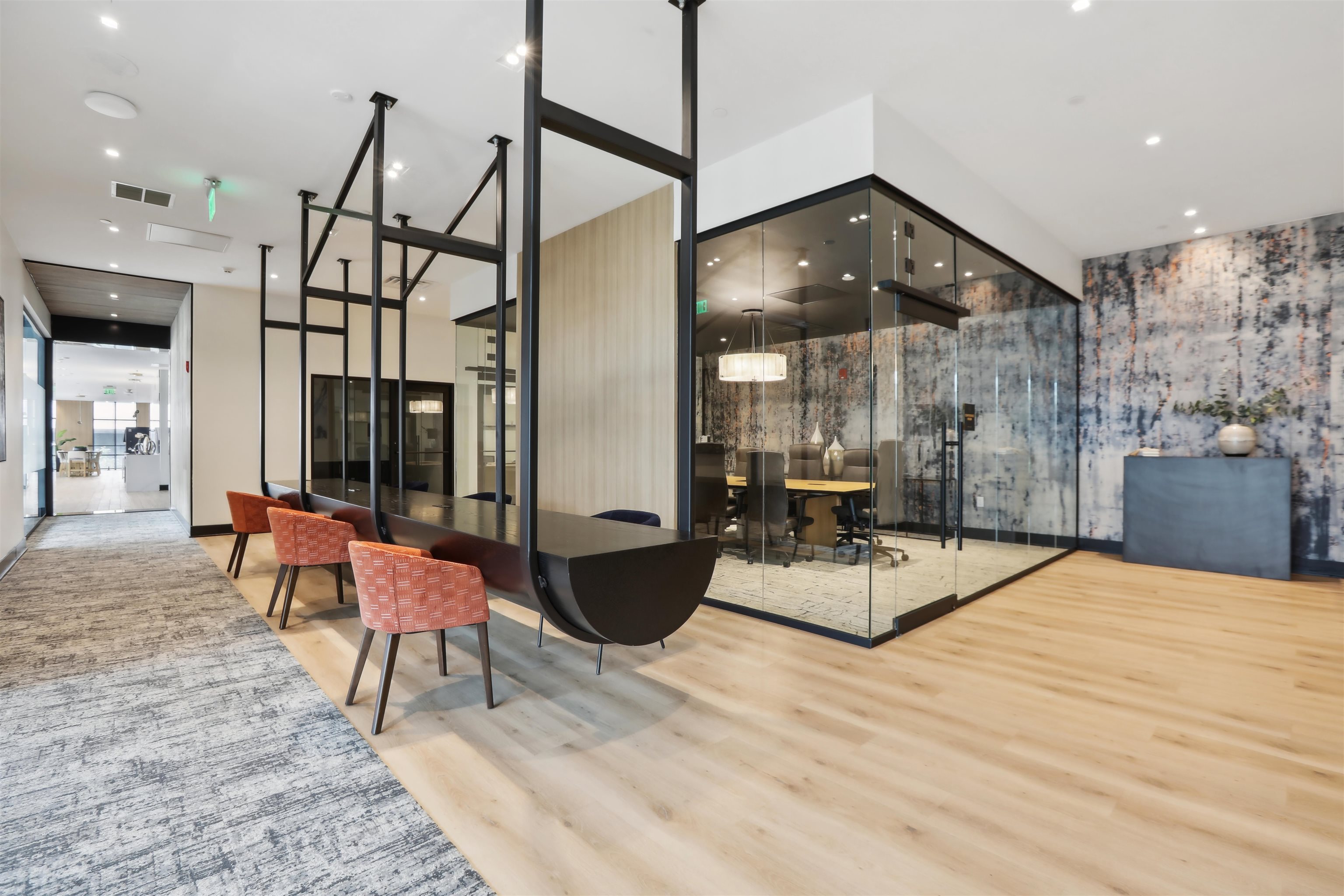 32 Oakland Avenue, Unit 1504 Jersey City, NJ 07306 - Photo 23 of 50 a living room with furniture and wooden floor