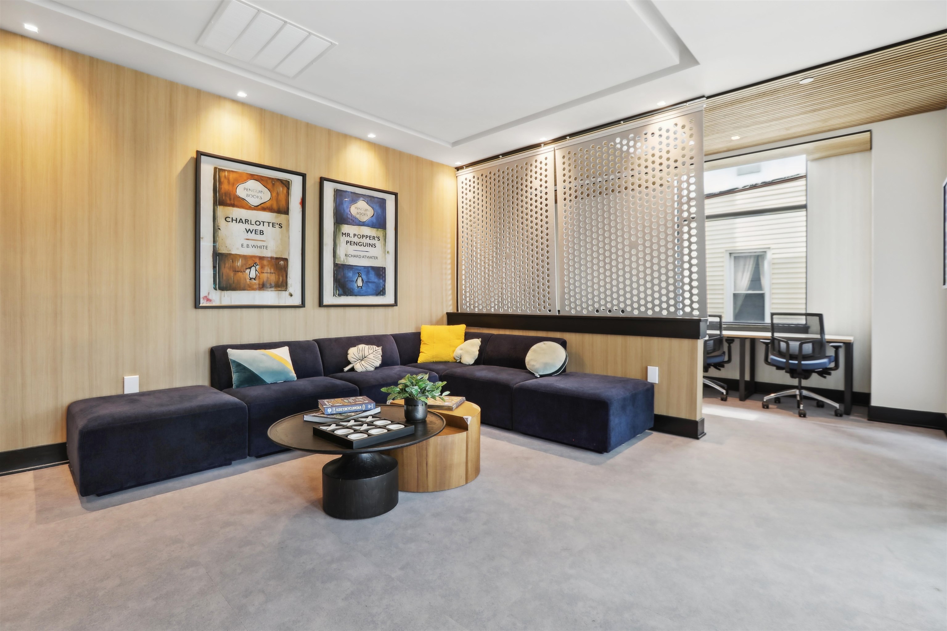 32 Oakland Avenue, Unit 1504 Jersey City, NJ 07306 - Photo 28 of 50 a living room with furniture and a large window
