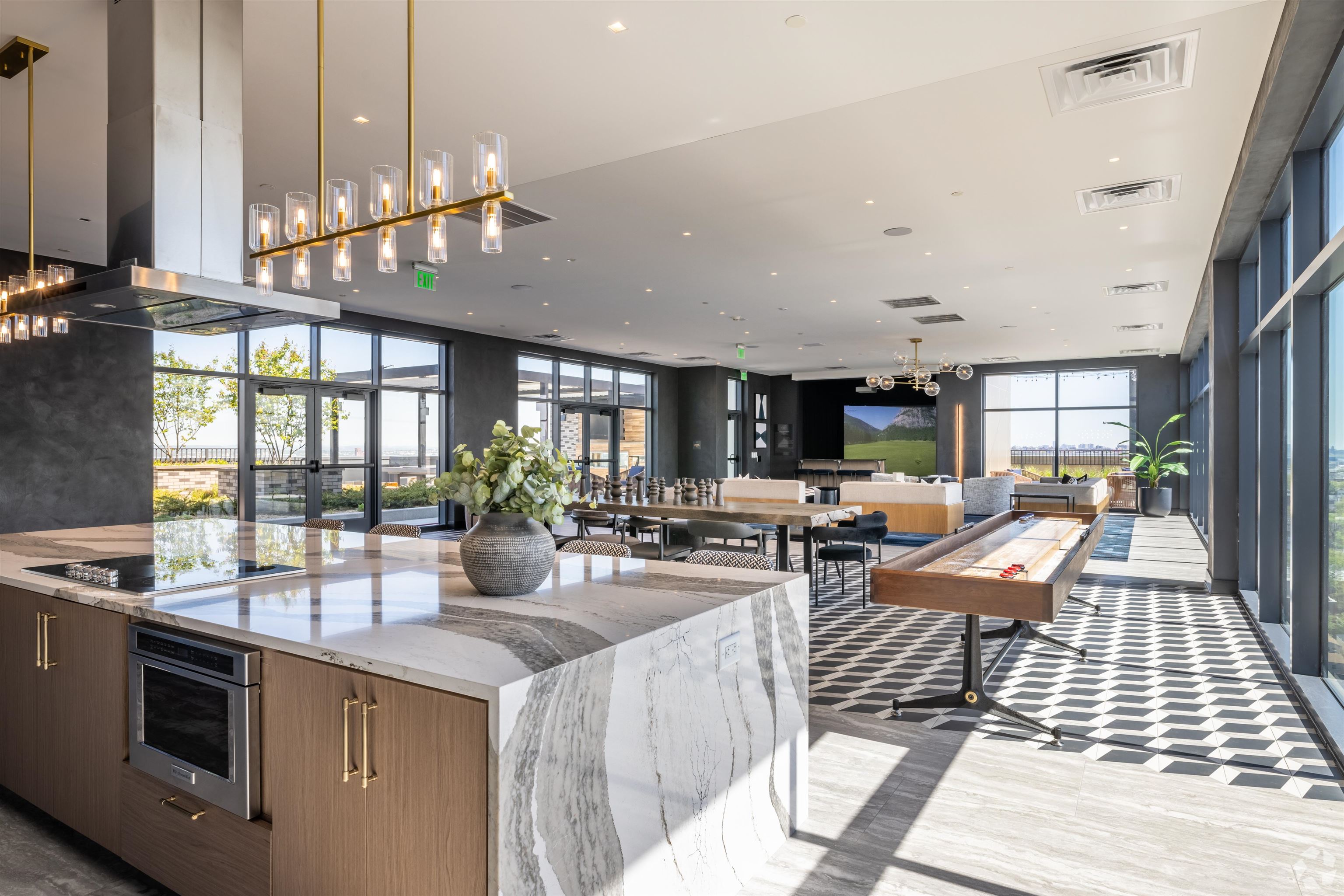 32 Oakland Avenue, Unit 1504 Jersey City, NJ 07306 - Photo 43 of 50 a kitchen with lots of counter top space
