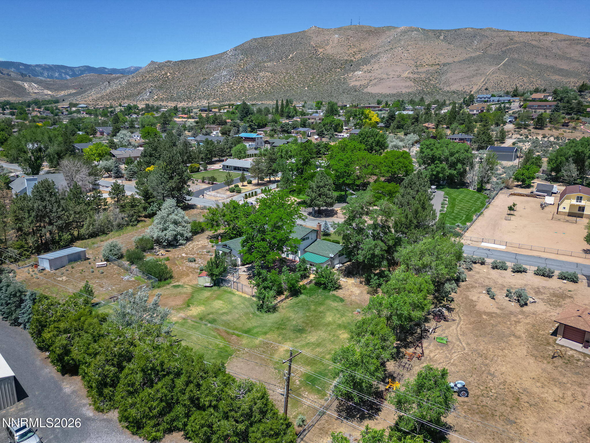549 Ruby Lane Carson City, NV 89706 - Photo 32 of 37 an aerial view of residential house and green space