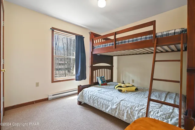 a view of a hallway with a window