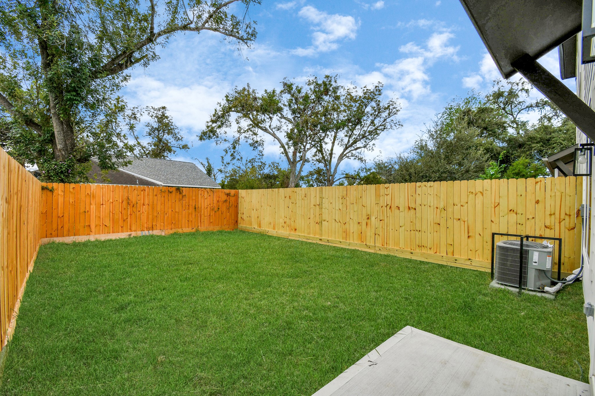 2610 Vance Street Houston, TX 77093 - Photo 30 of 30 a view of a backyard with large trees
