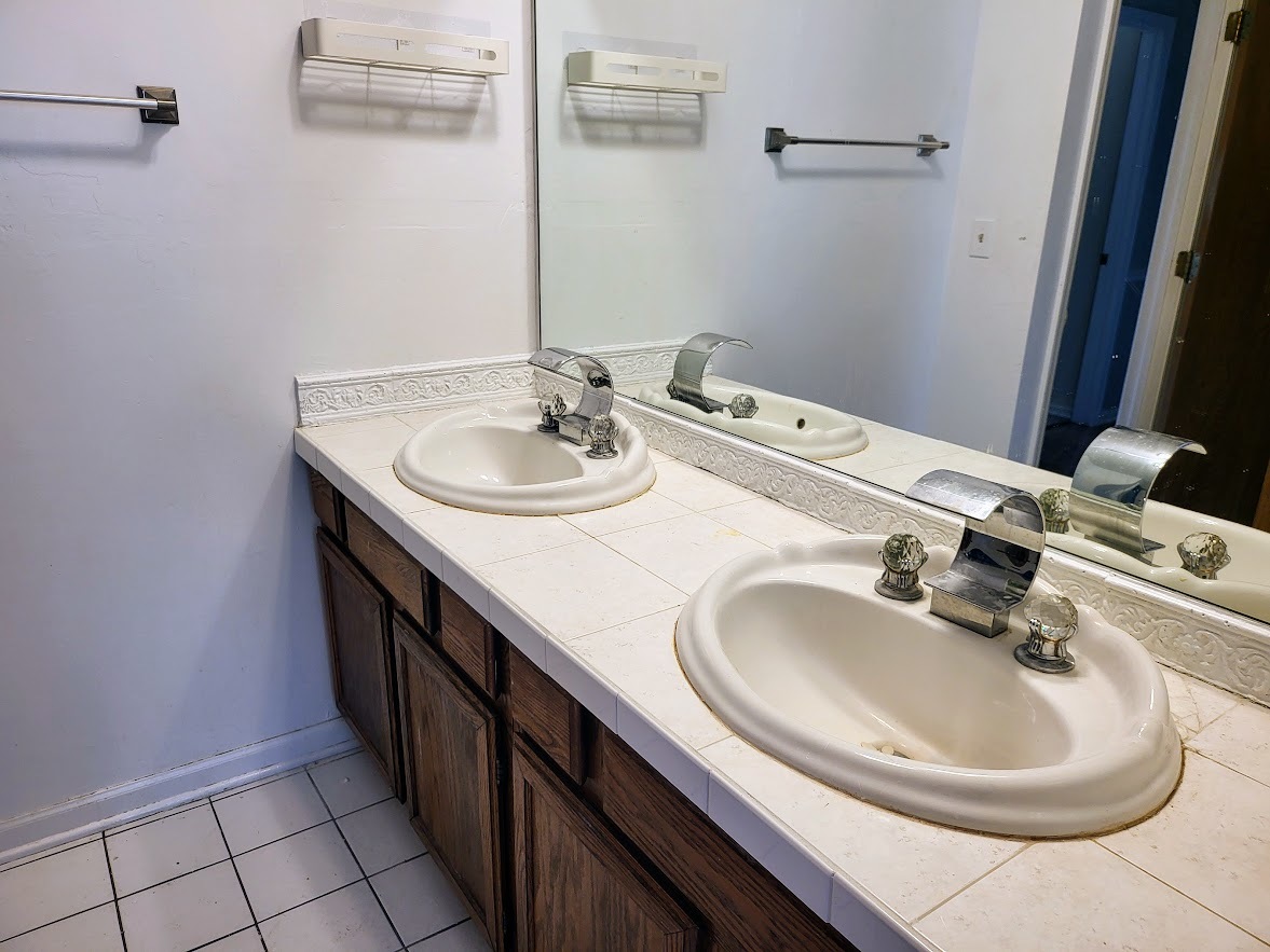 719 Radnor Drive Roselle, IL 60172 - Photo 12 of 18 a bathroom with a sink and a mirror