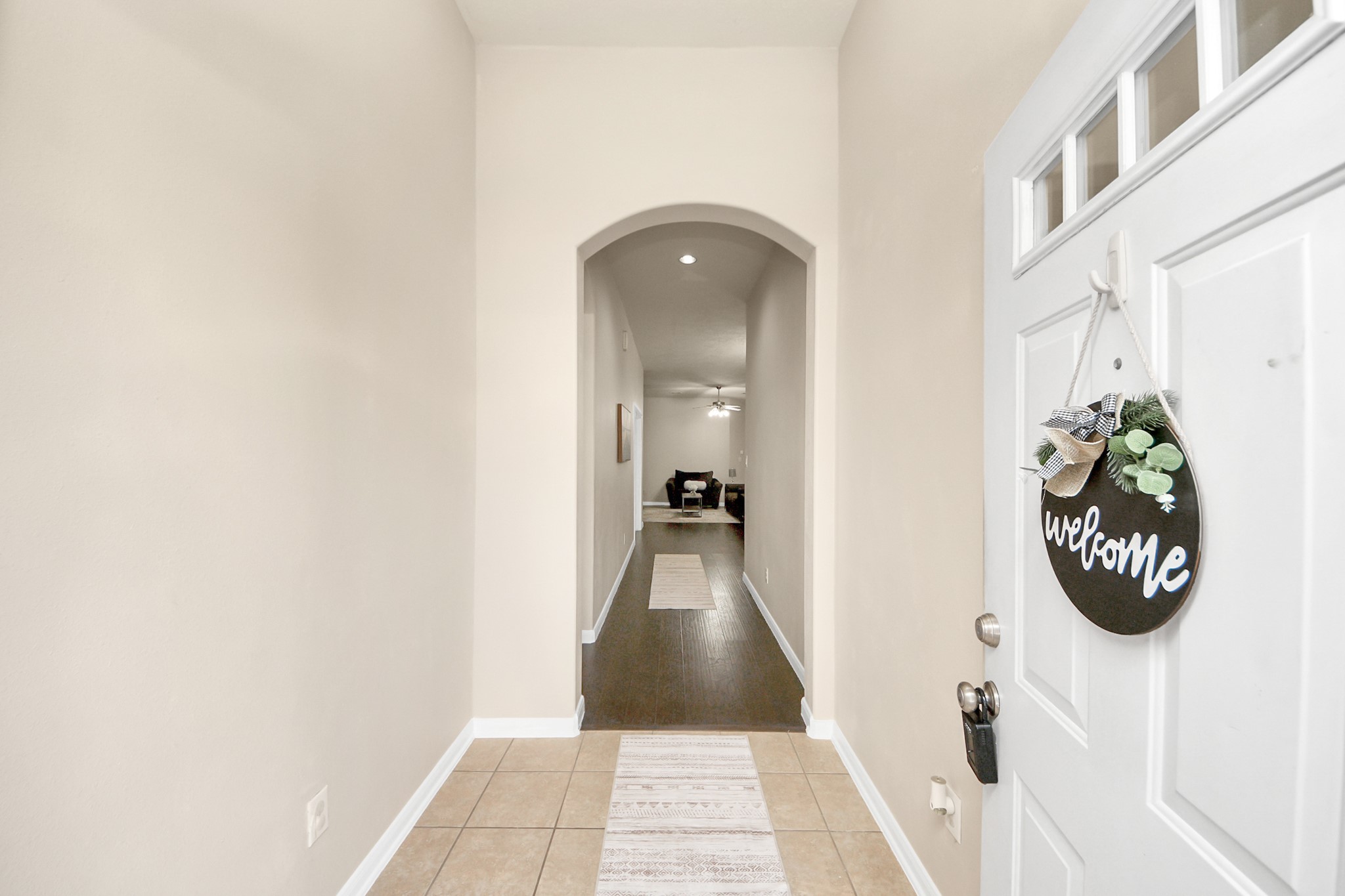 13342 South Point Lane Houston, TX 77034 - Photo 37 of 37 As you walk in, you will see the split floor plan with the guest rooms towards the left-front of the house and the Primary bedroom at the back of the house.