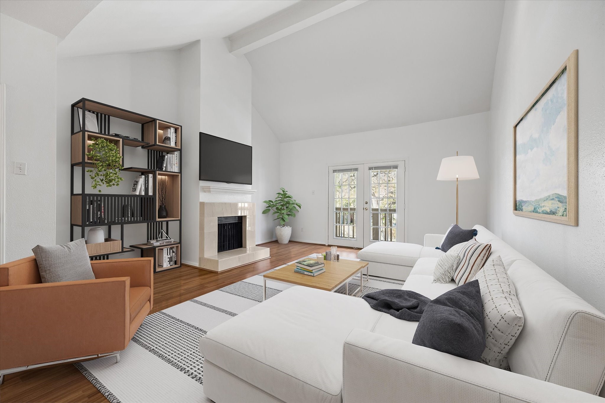 2100 Tanglewilde Street, Unit 286 Houston, TX 77063 - Photo 1 of 22 Virtual Staging - Living Room
