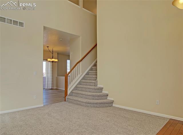 686 Pebble Crest Way Colorado Springs, CO 80921 - Photo 6 of 30 Staircase leading up to four bedrooms