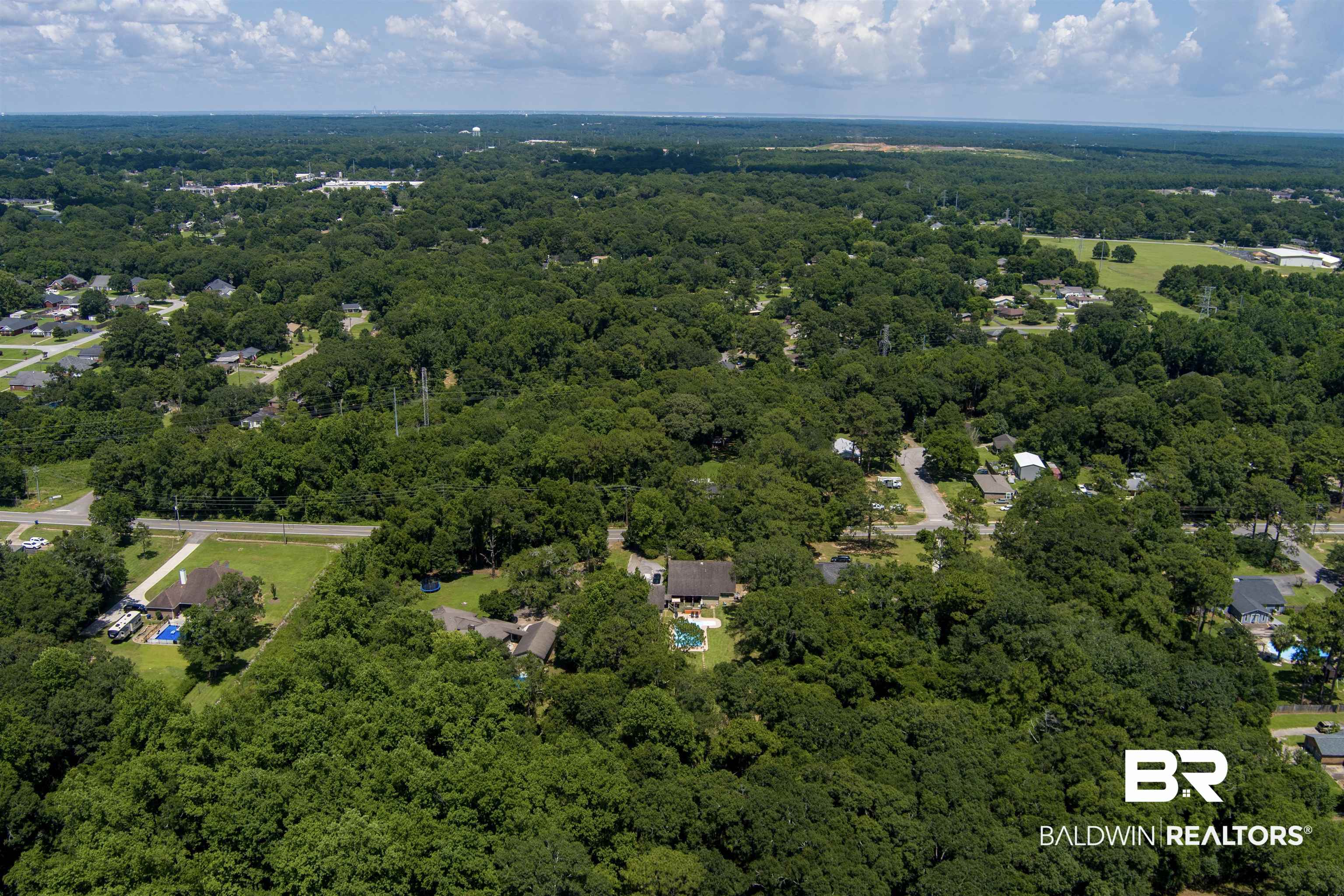 0 McFarland Road Mobile, AL 36695 - Photo 10 of 11 Aerial view of a heavily wooded area