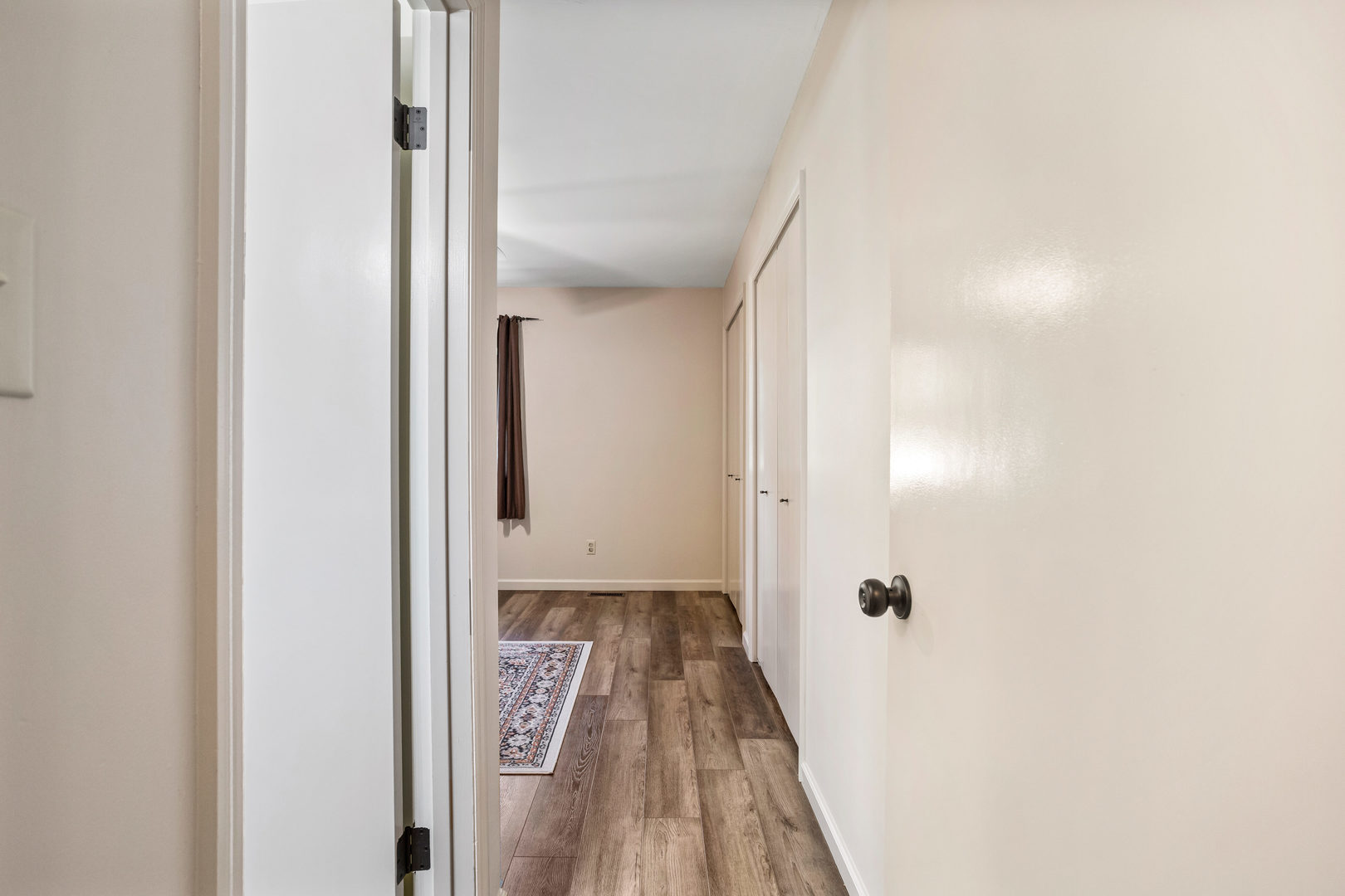 24 Crestview Court Fisher, IL 61843 - Photo 16 of 42 a view of a hallway with wooden floor and staircase