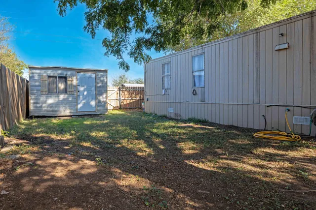 a backyard of a house