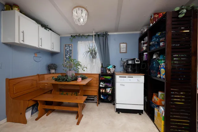 a room with storage and utility