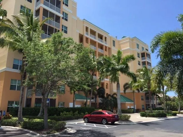 a car parked in front of a building