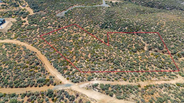 a view of a sky from a yard