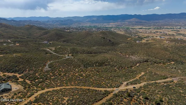 a view of city and mountain