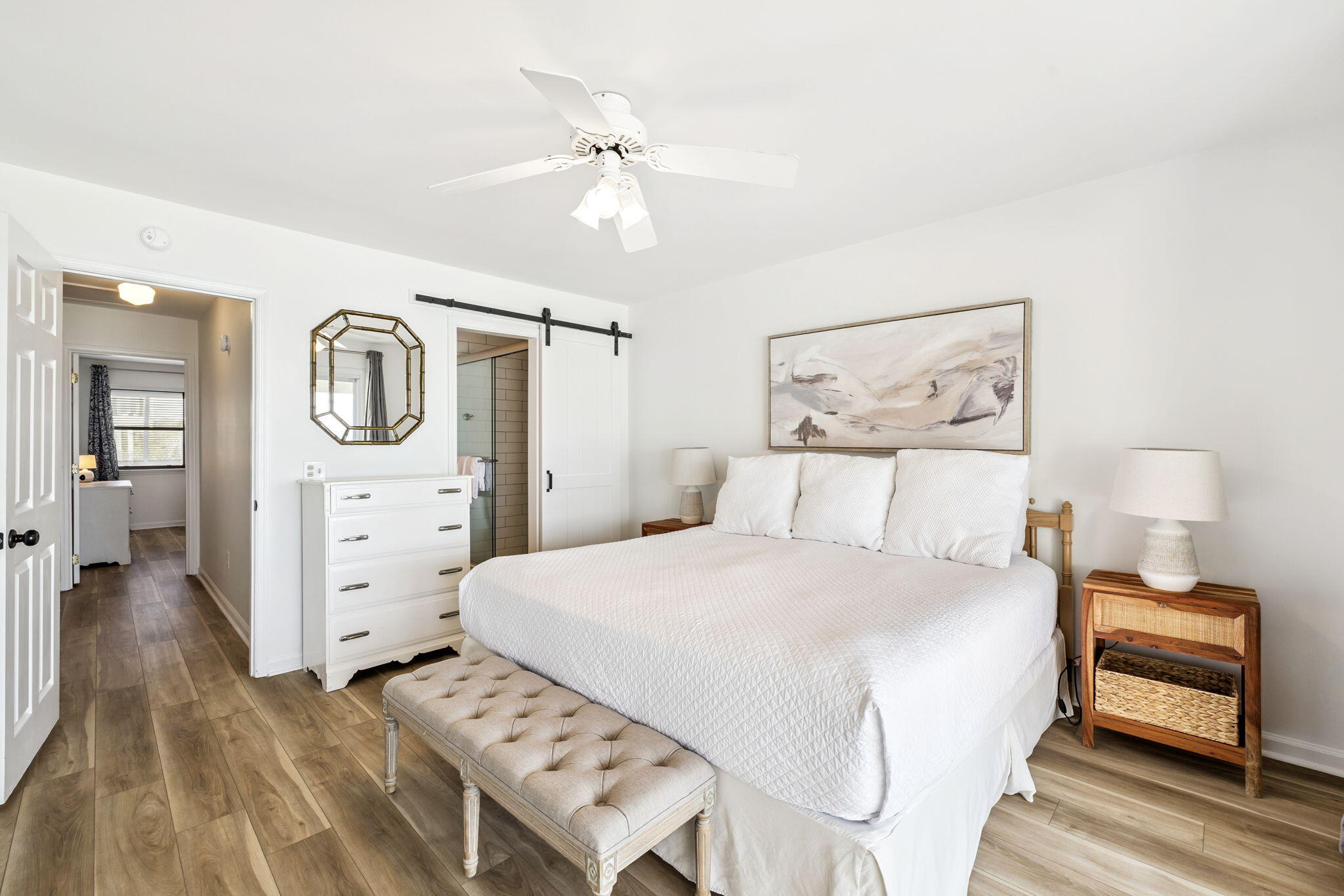 8116 East County Highway 30A, Unit 5 Inlet Beach, FL 32461 - Photo 19 of 48 a bedroom with a bed and a dresser