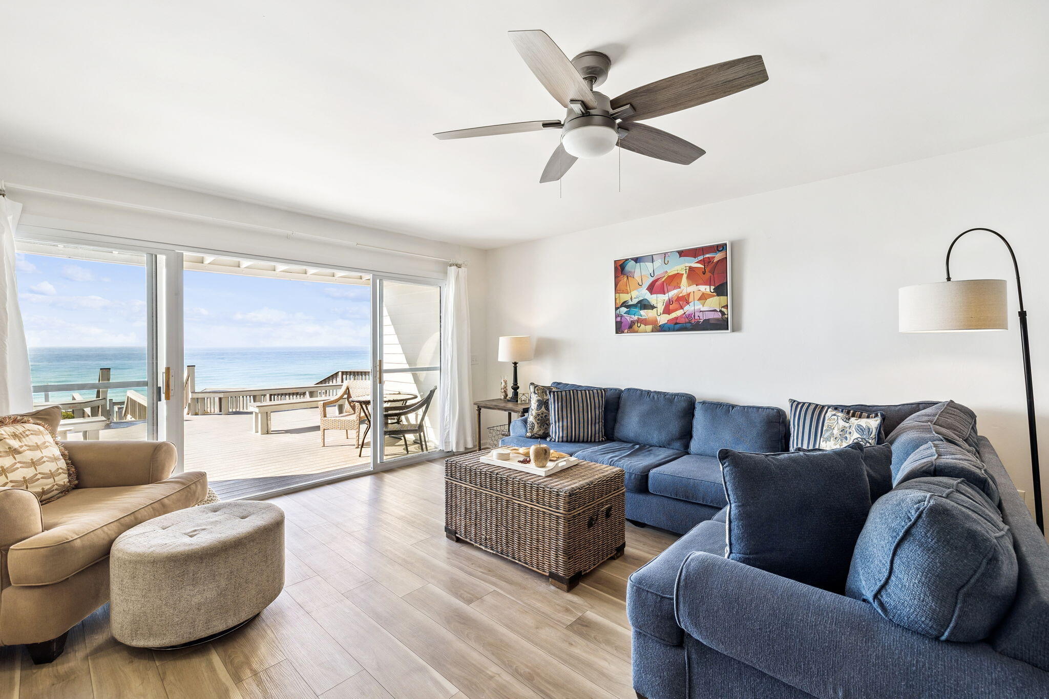 8116 East County Highway 30A, Unit 5 Inlet Beach, FL 32461 - Photo 3 of 48 a living room with furniture and a large window