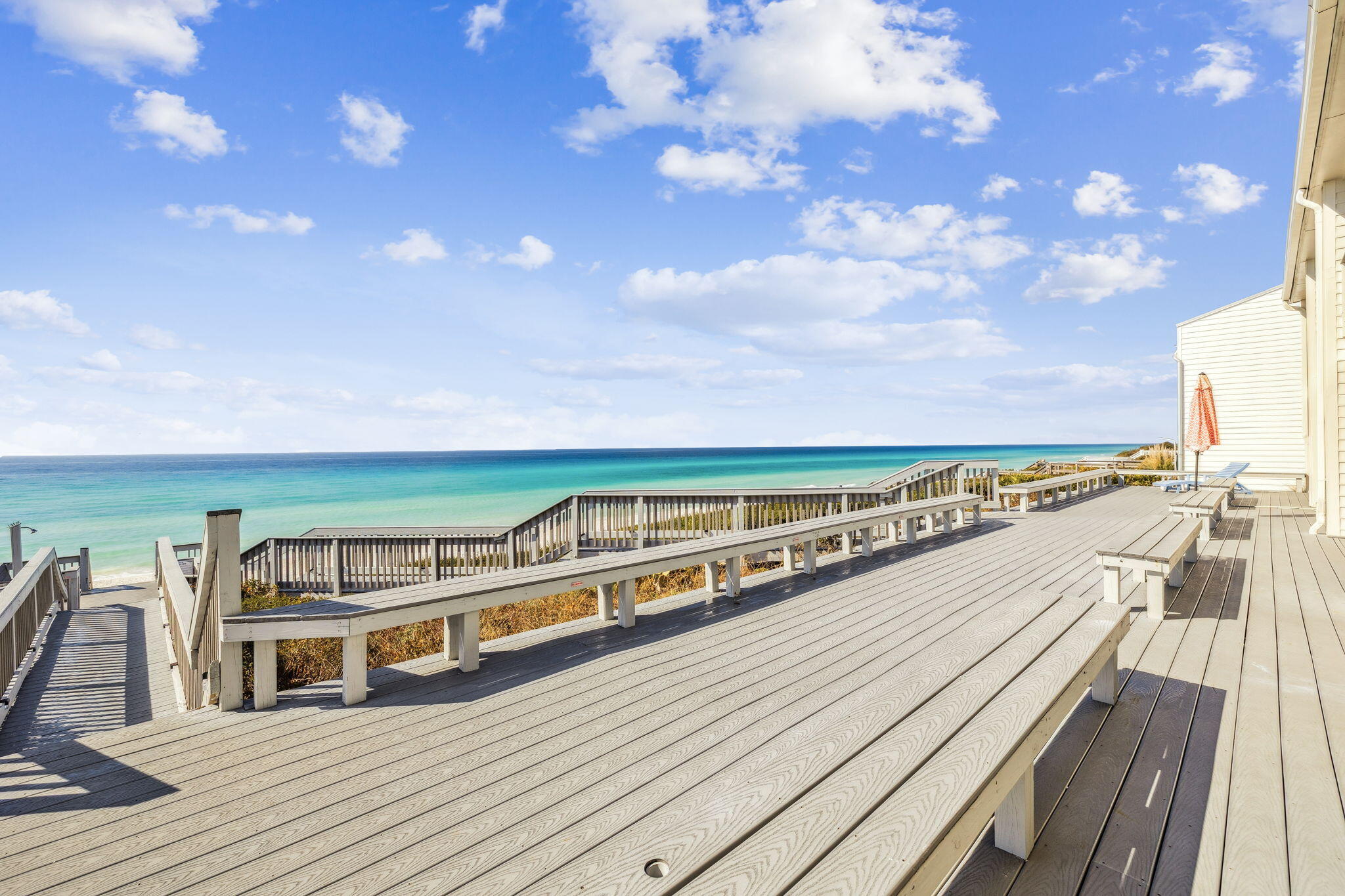 8116 East County Highway 30A, Unit 5 Inlet Beach, FL 32461 - Photo 35 of 48 a view of a balcony with city view