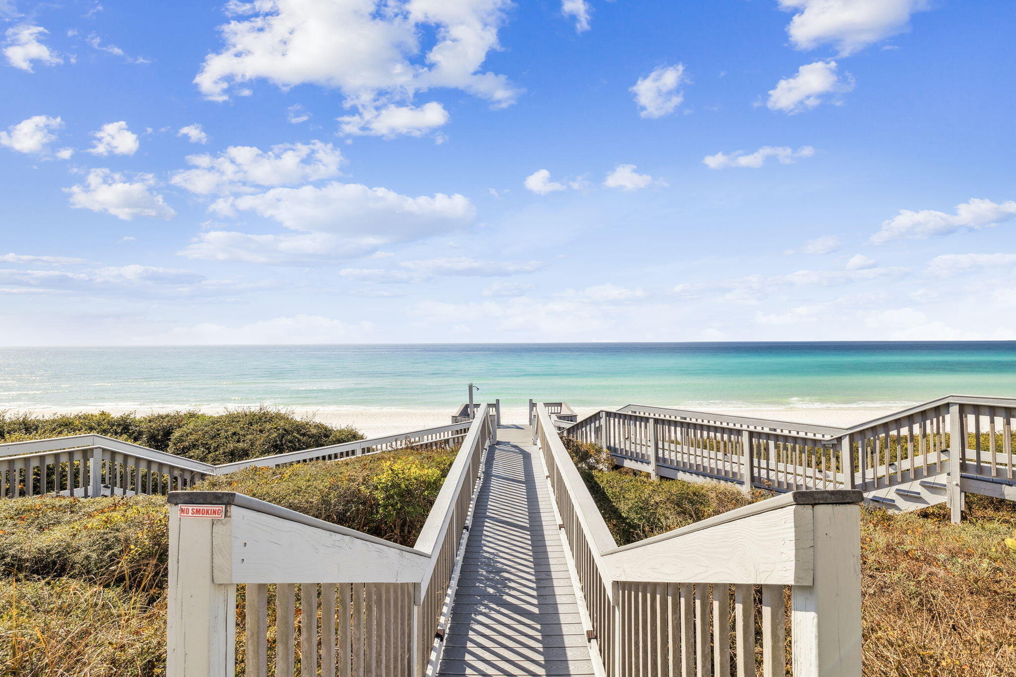 8116 East County Highway 30A, Unit 5 Inlet Beach, FL 32461 - Photo 38 of 48 a view of a balcony with ocean view