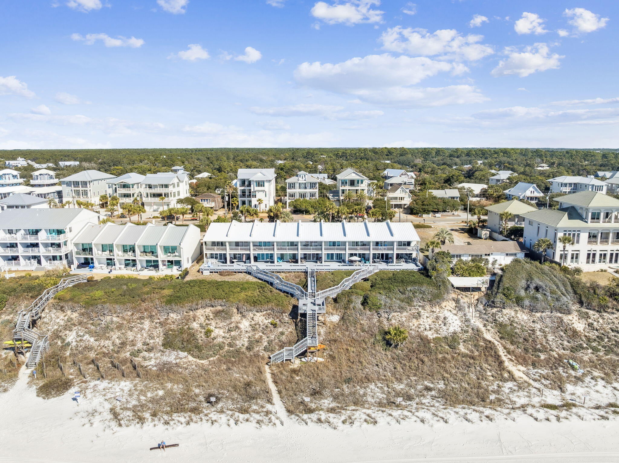 8116 East County Highway 30A, Unit 5 Inlet Beach, FL 32461 - Photo 46 of 48 a view of a lake with a city