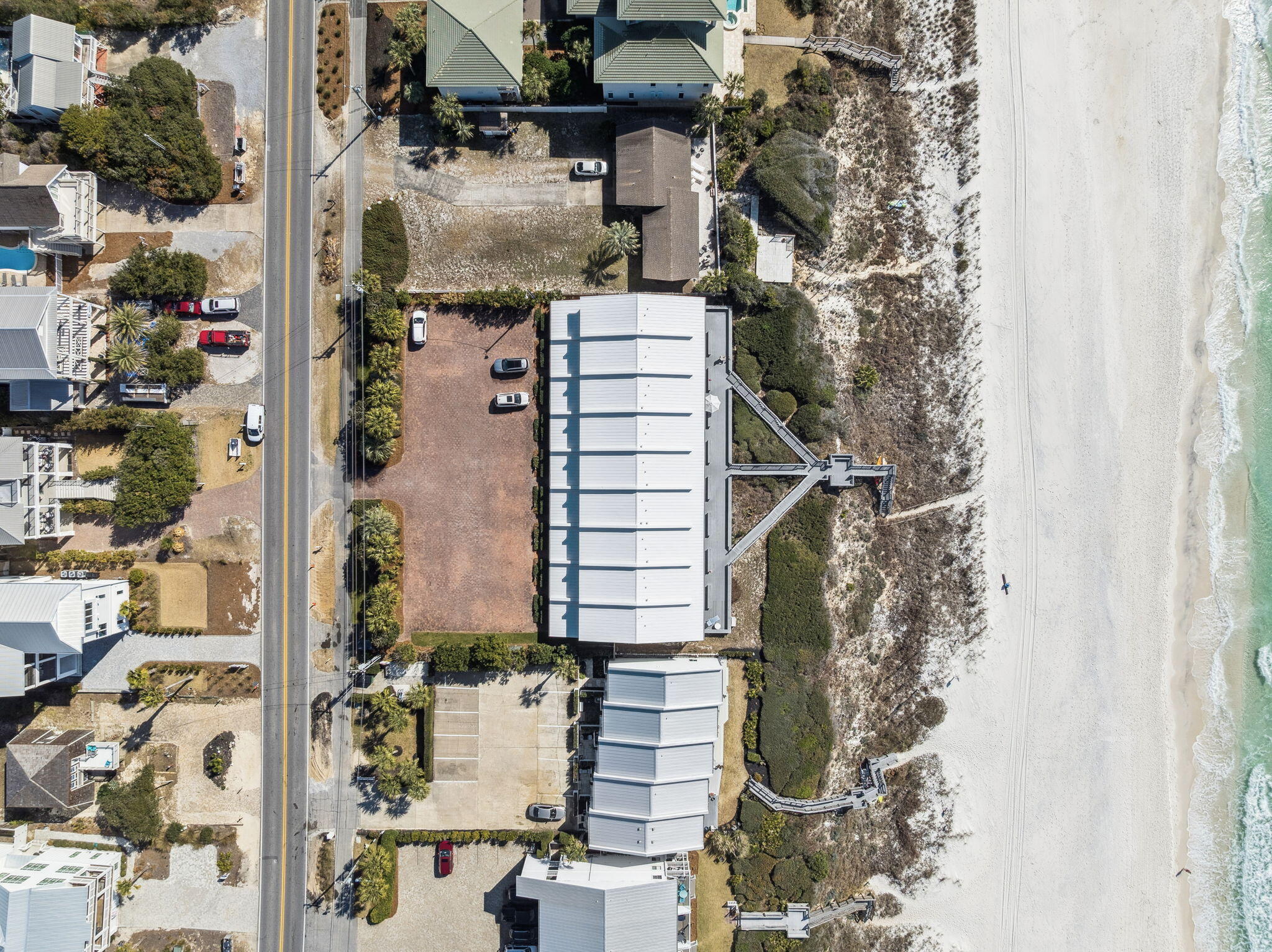 8116 East County Highway 30A, Unit 5 Inlet Beach, FL 32461 - Photo 47 of 48 an aerial view of a house