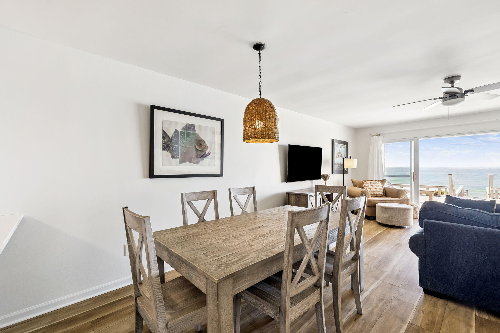 8116 East County Highway 30A, Unit 5 Inlet Beach, FL 32461 - Photo 10 of 48 a view of a dining room with furniture
