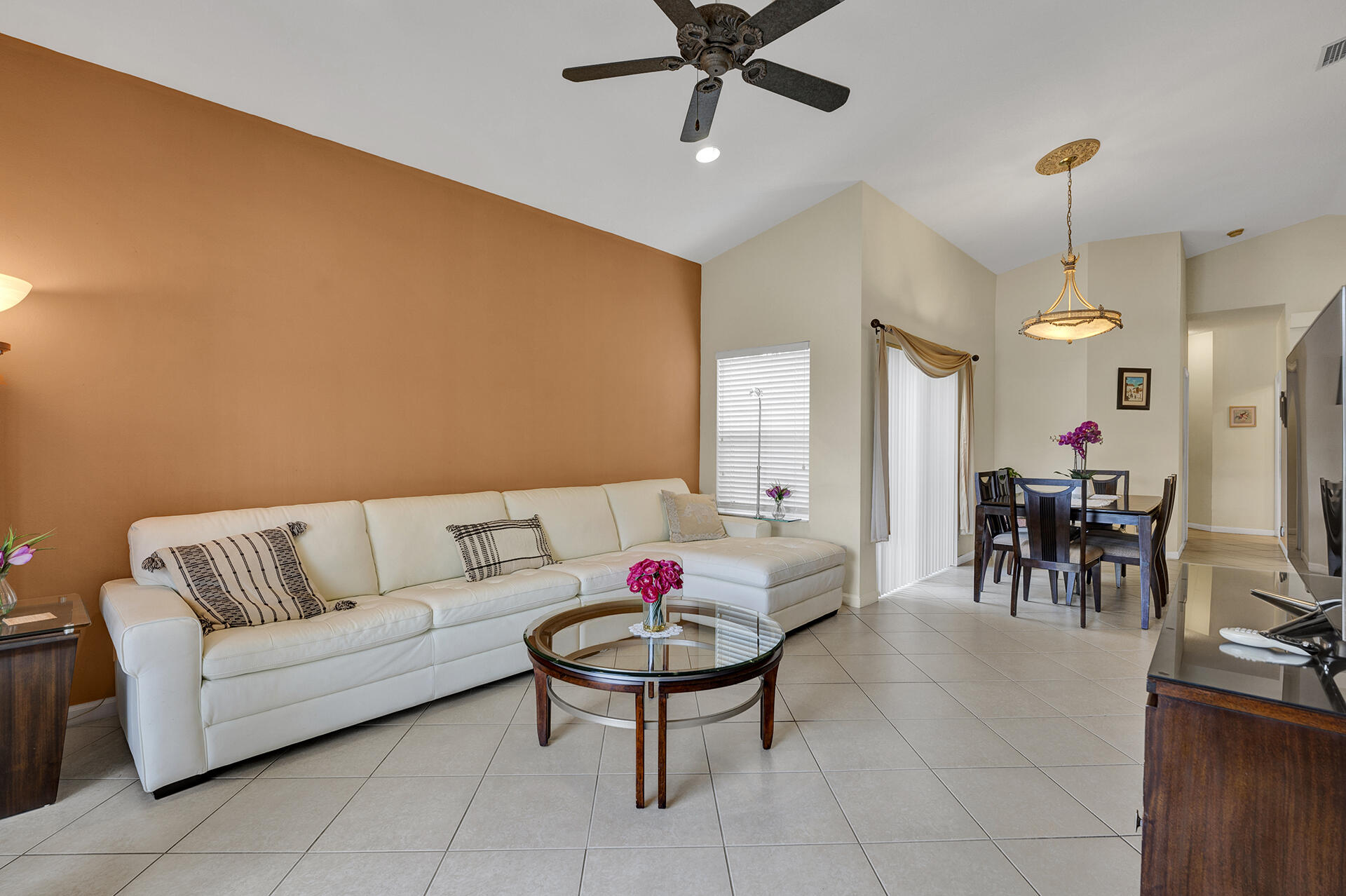 5803 Raceway Road Lake Worth, FL 33449 - Photo 15 of 49 a living room with furniture and kitchen view