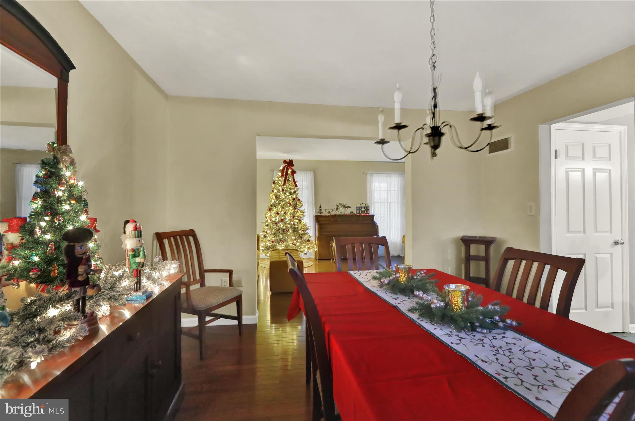 314 Fairview Road Reading, PA 19606 - Photo 18 of 45 a view of a dining room with furniture and a chandelier