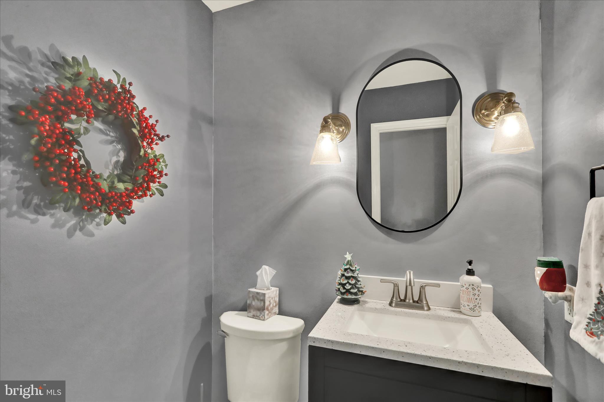 314 Fairview Road Reading, PA 19606 - Photo 20 of 45 a bathroom with a sink mirror and toilet