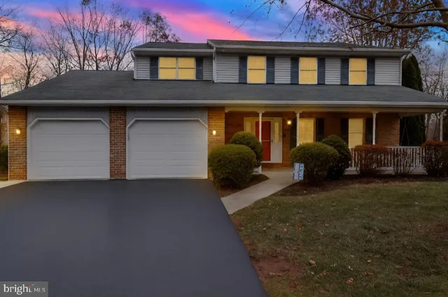 a house view with a garden space