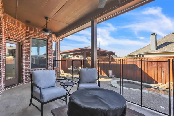 a view of a couches in the patio