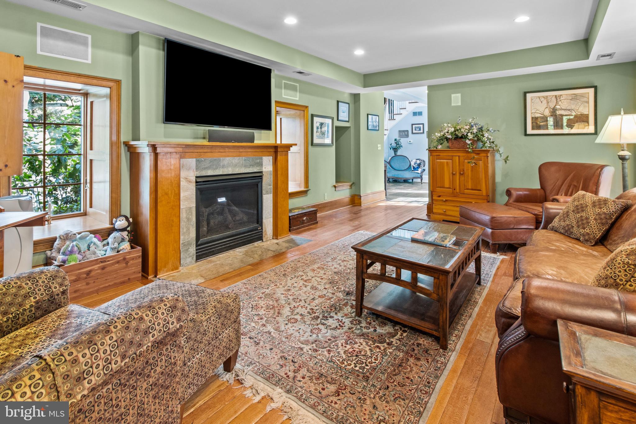 164 Welsh Road Huntingdon Valley, PA 19006 - Photo 23 of 75 Living Room with gas fireplace