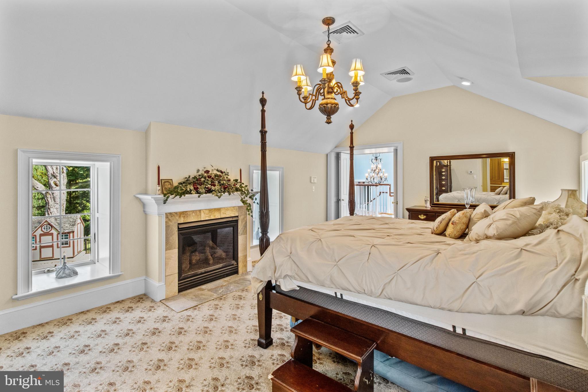 164 Welsh Road Huntingdon Valley, PA 19006 - Photo 36 of 75 Primary Bedroom Suite w/ gas fireplace