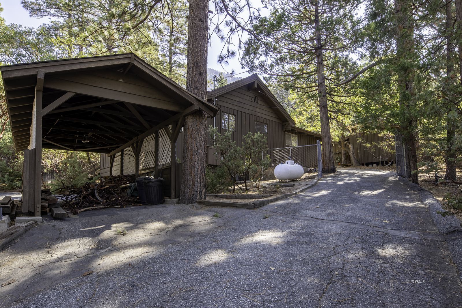 25180 Glen Road Idyllwild, CA 92549 - Photo 43 of 45 a view of a chair under an umbrella