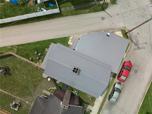 an aerial view of residential houses