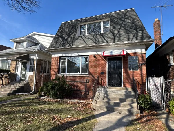 a front view of a house