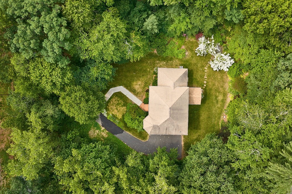37 Shattuck Road Hadley, MA 01035 - Photo 40 of 42 an aerial view of a house with a yard and fountain