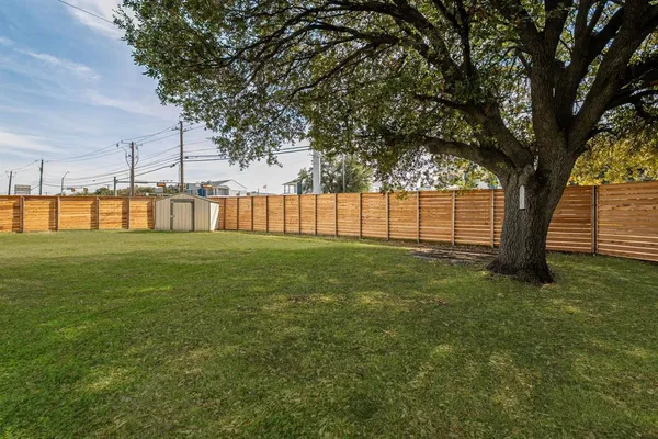 a view of yard with tree s