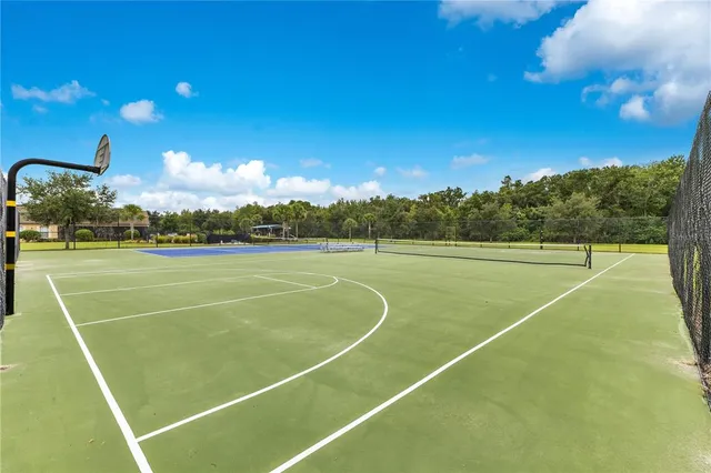a view of a tennis court