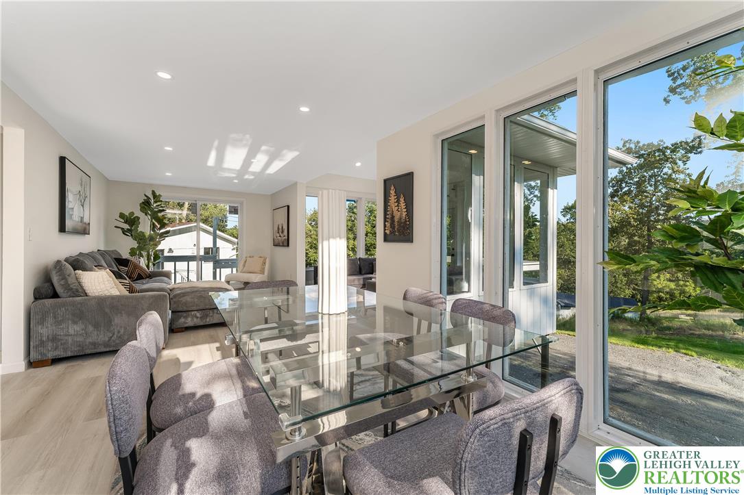 1855 Ridge Road Bangor, PA 18013 - Photo 13 of 53 a view of a dining room with furniture wooden floor and garden view