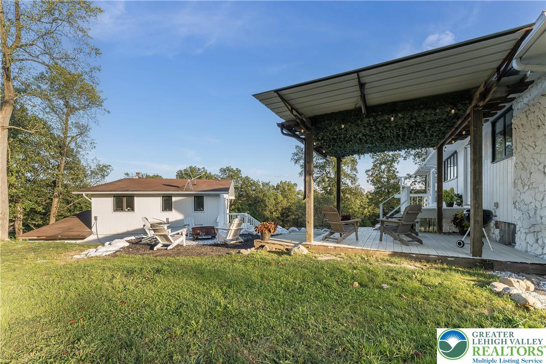 1855 Ridge Road Bangor, PA 18013 - Photo 32 of 53 a view of a chairs and table in patio