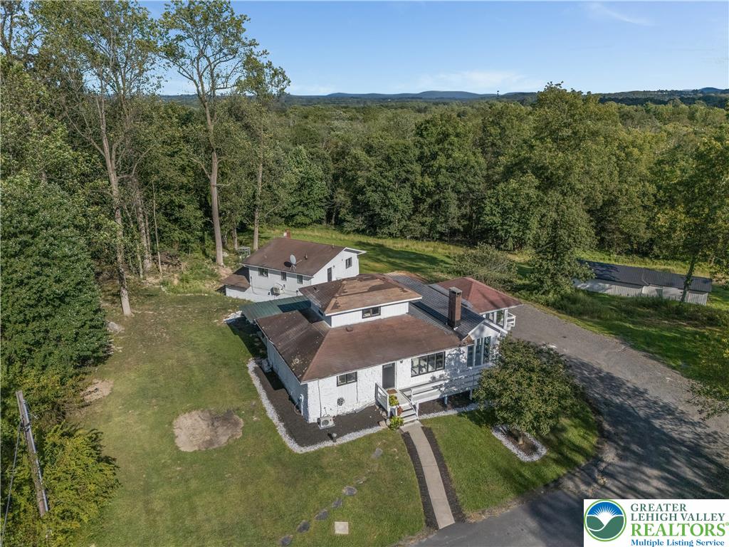 1855 Ridge Road Bangor, PA 18013 - Photo 5 of 53 an aerial view of a house with a yard