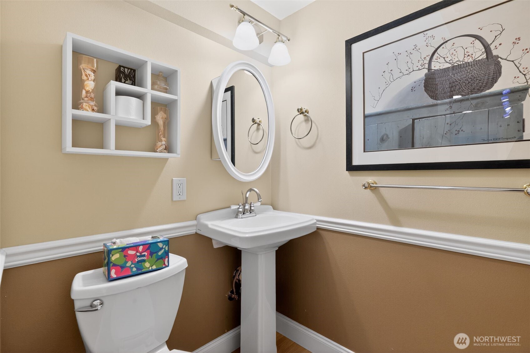 510 Carl Johnson Road Quilcene, WA 98376 - Photo 15 of 37 a bathroom with a toilet a sink and a mirror