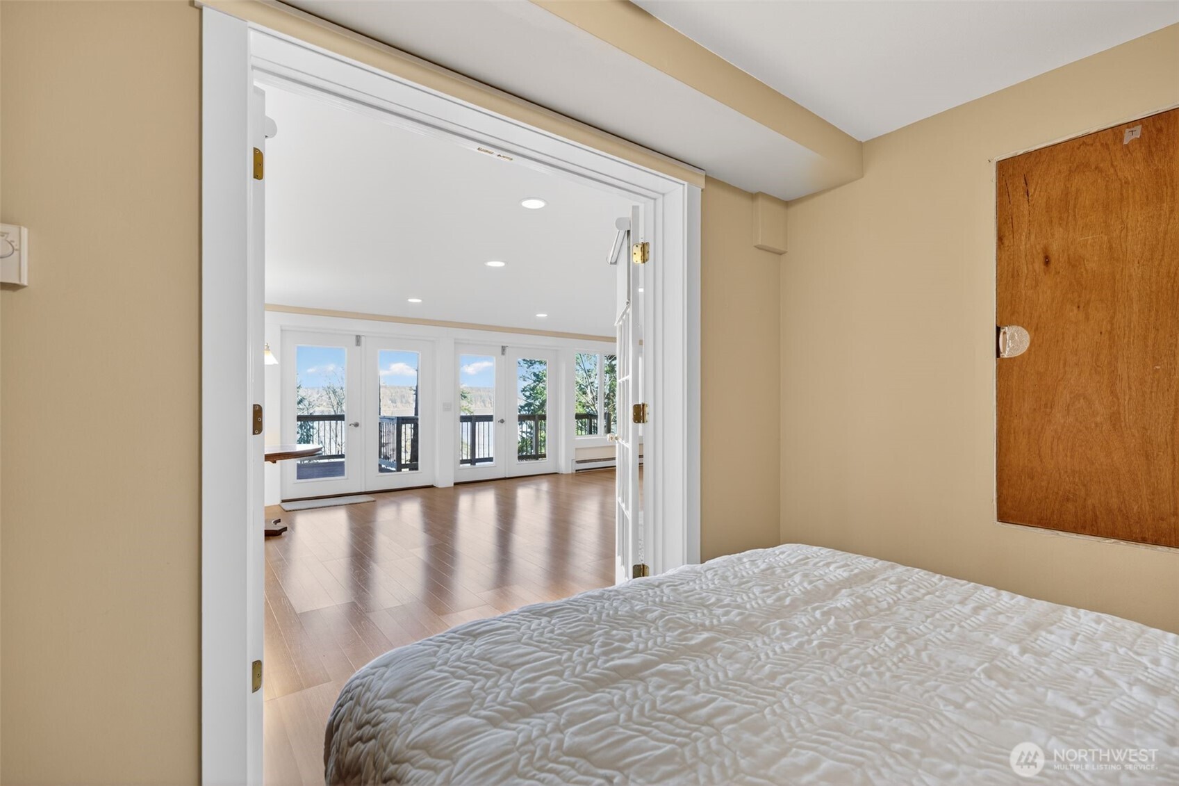 510 Carl Johnson Road Quilcene, WA 98376 - Photo 23 of 37 a view of a hallway to a livingroom with furniture
