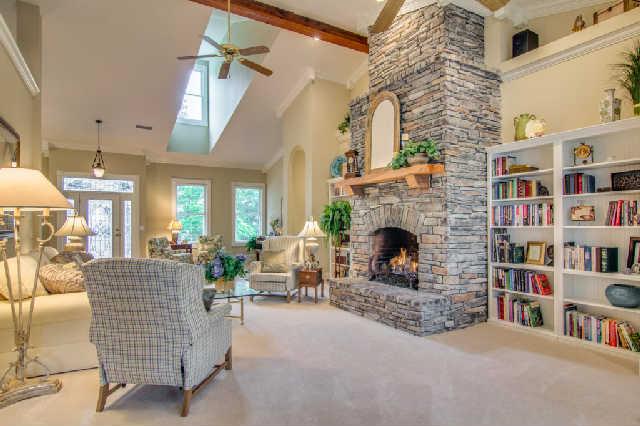 4235 Fairview Road Columbia, TN 38401 - Photo 7 of 20 Soaring, cathedral-like ceilings in living room will take your breath away.