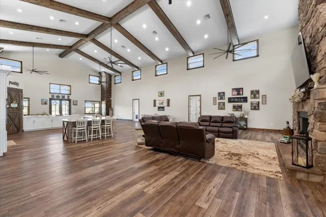 a bedroom with furniture and a window