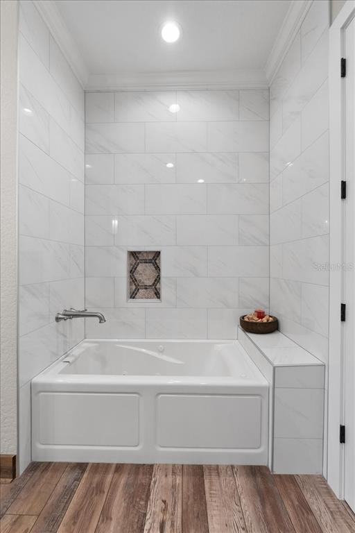 11657 Moore Road Lakeland, FL 33809 - Photo 23 of 100 a bathroom with a bathtub and shower