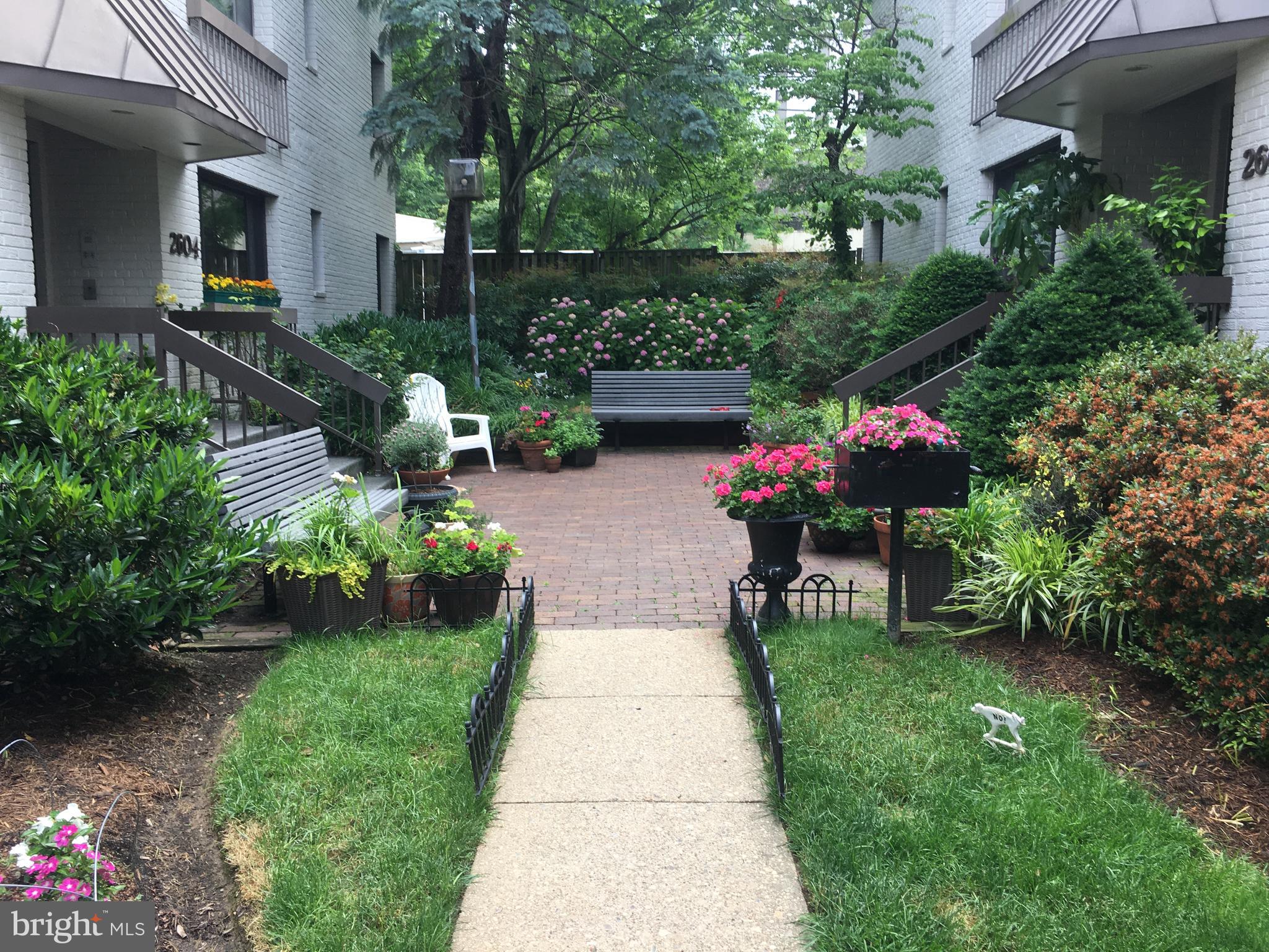 2604 Tunlaw Road Northwest, Unit 5 Washington, DC 20007 - Photo 2 of 28 LOVELY MAINTAINED COURTYARD
