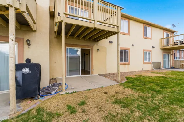 a view of a house with many windows