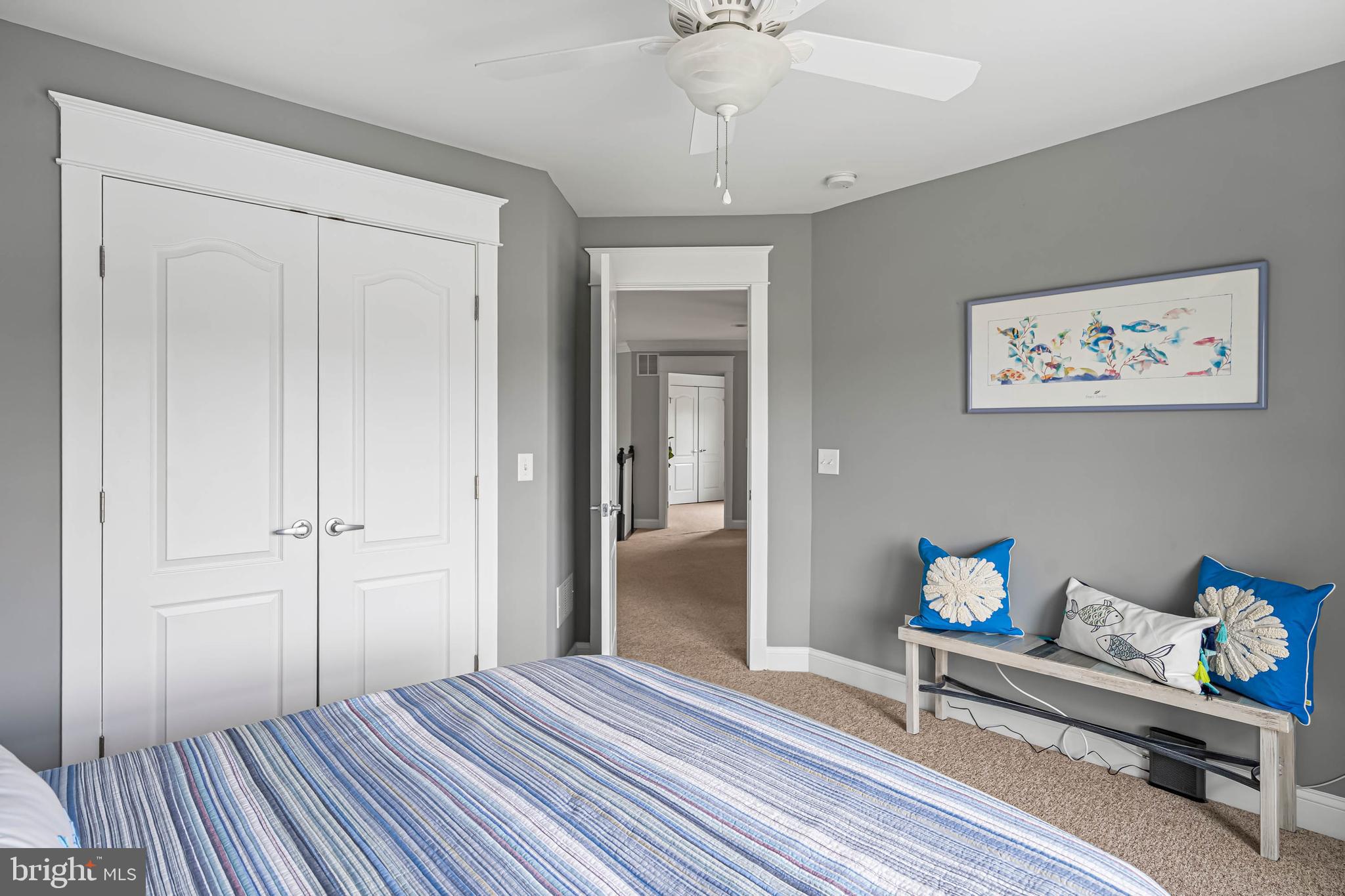 33096 Burbage Road Frankford, DE 19945 - Photo 34 of 53 a view of a livingroom with wooden floor and ceiling fan