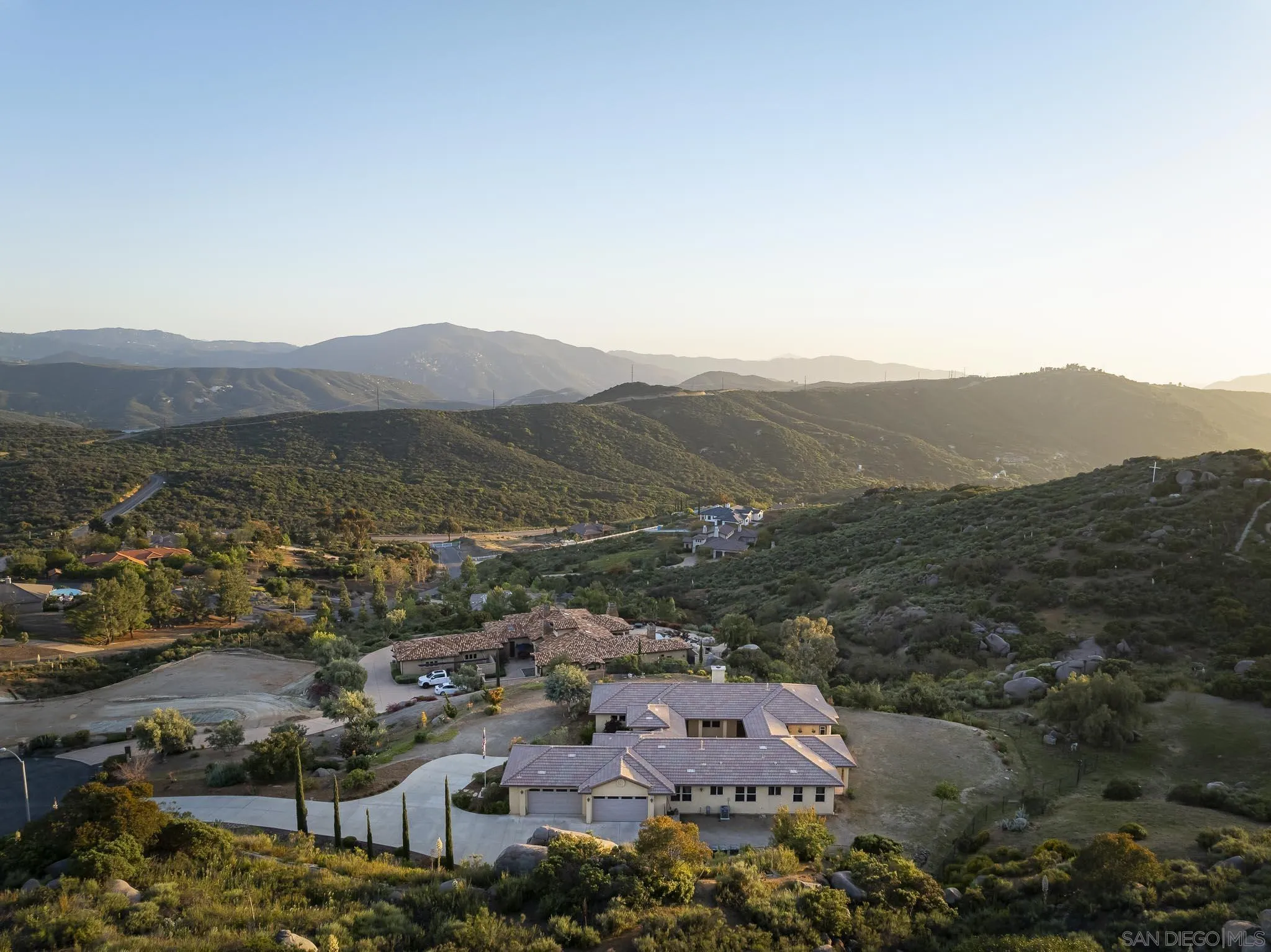 2001 Corte Sierra Alpine, CA 91901 - Photo 31 of 35 an aerial view of residential house and green space